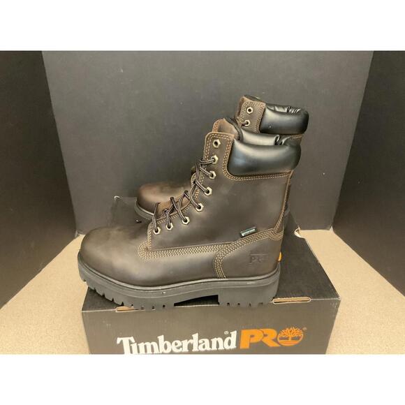 New! Mens Timberland Pro® DIRECT ATTACH 8" Soft Toe Work Boots. Size 7.5 Wide. - Picture 1 of 13